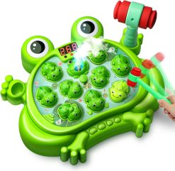 Interactive Frog Tapping Game Toy with Music and Memory Activities